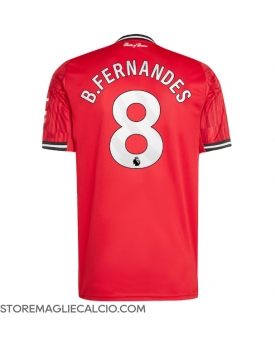 Manchester United Bruno Fernandes #8 Maglia Gara Casa Repliche 2025-26